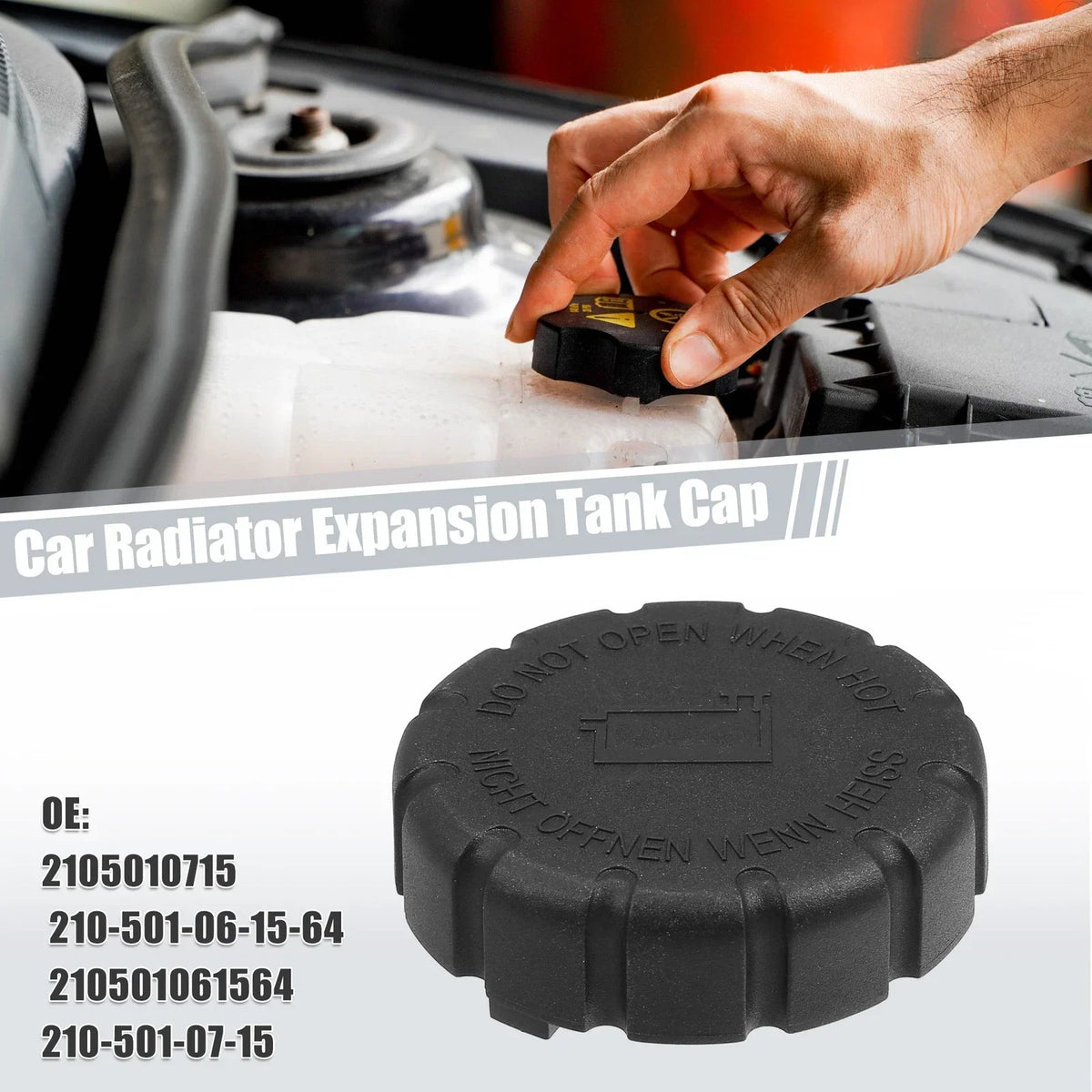Radiator Coolant Reservoir Tank Cap for Mercedes-Benz C-Class (1994-2015)