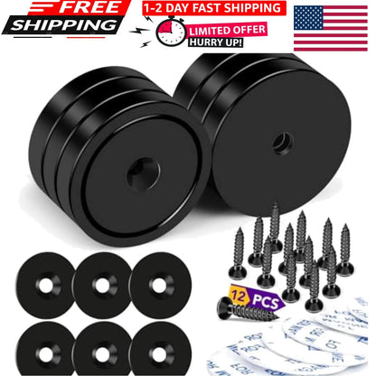 6X Heavy Duty Neodymium Wall Mount Magnets 150LB