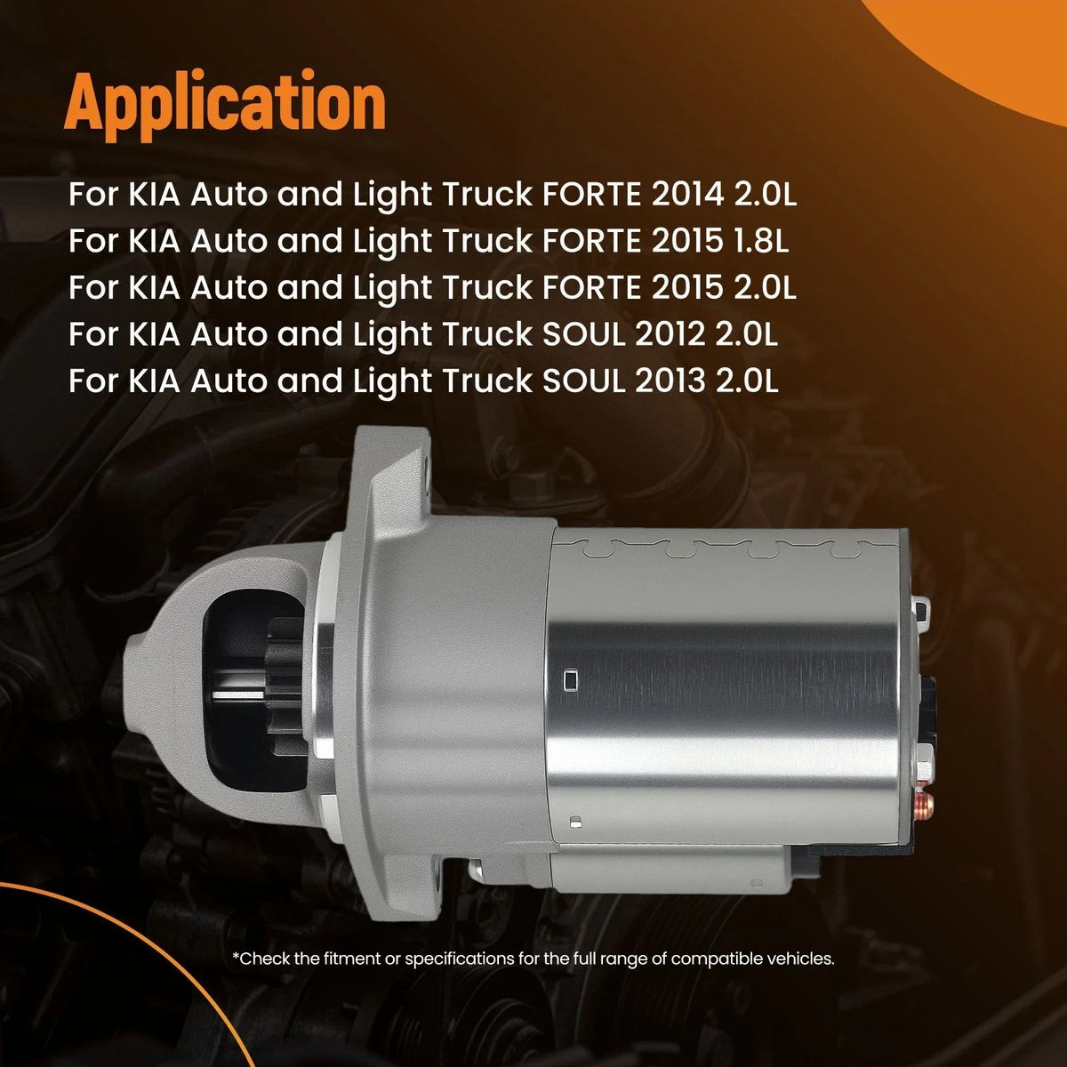 Starter Motor for Hyundai Elantra (2012–2013) 36100-2E120 12V