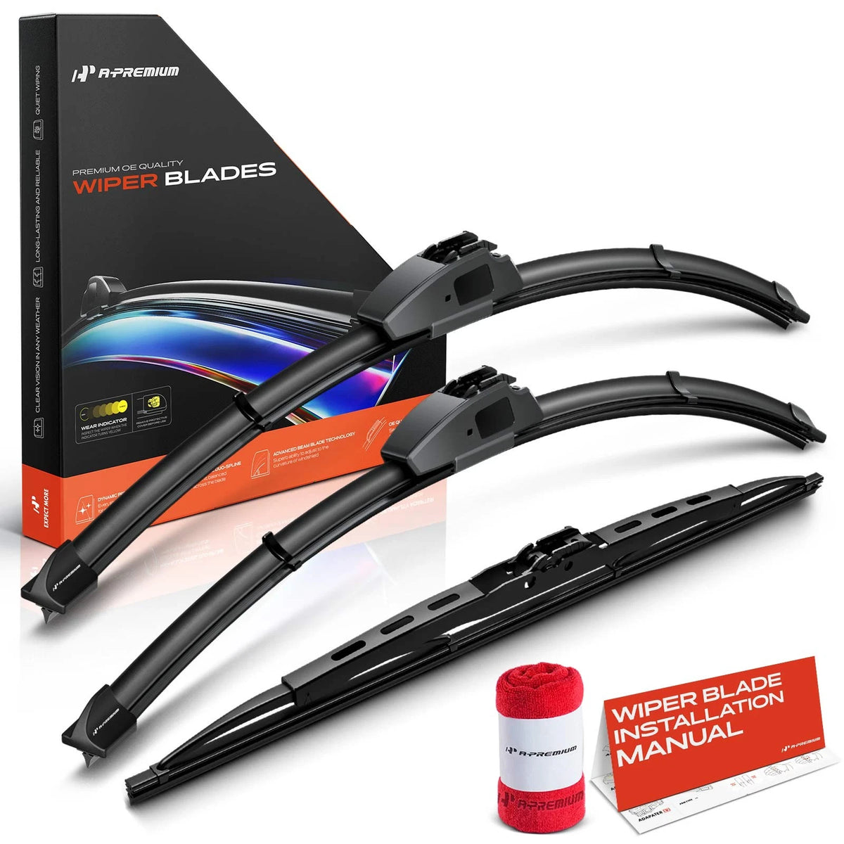 Set of 3 Windshield Wiper Blades for Honda Insight (2000–2006)