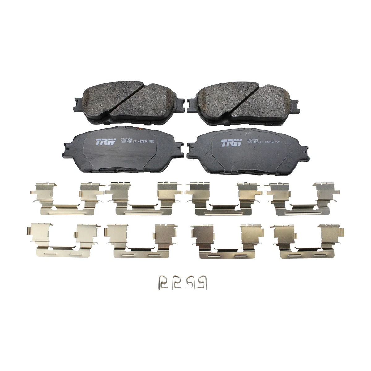 Set of 4 TRW Pro Ceramic Slotted Brake Pads for Lexus ES300 ES330 (2002–2006)