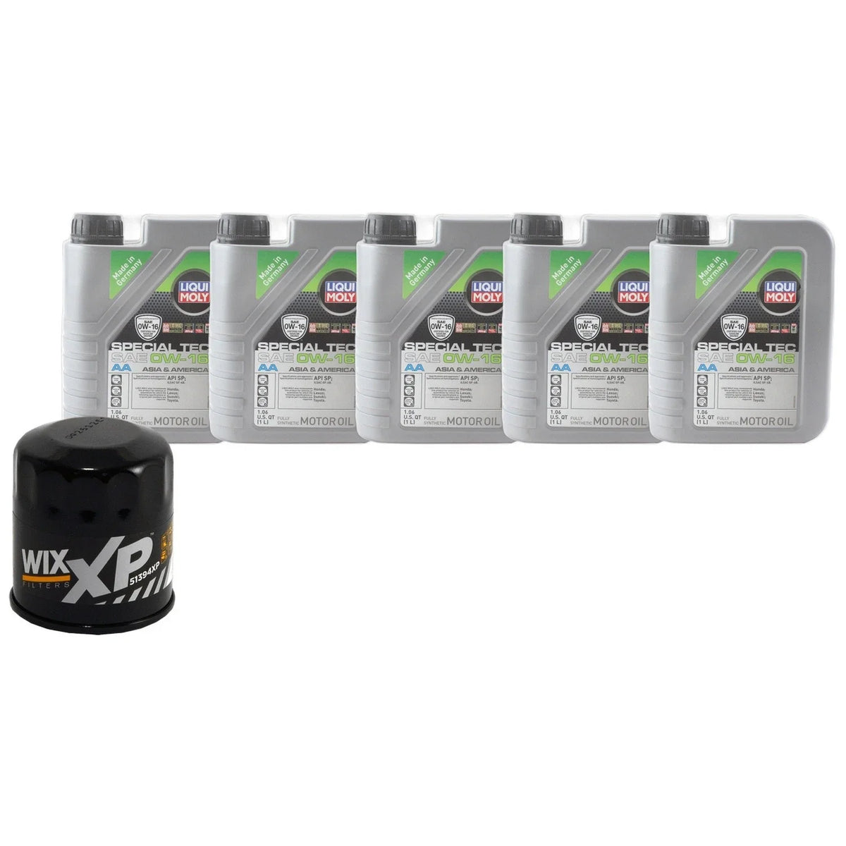 5L Liqui Moly SpecialTec AA 0W16 Engine Oil Change Kit for Camry Sienna (2018–2023)
