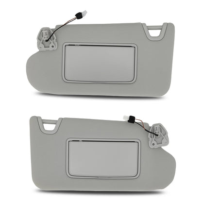 Beige Sun Visor Set with Light for Nissan Altima (2013–2018) P603Z5