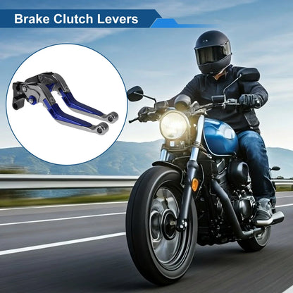 Adjustable Brake Clutch Lever for Honda CBR600RR (2007–2016) Titanium Blue