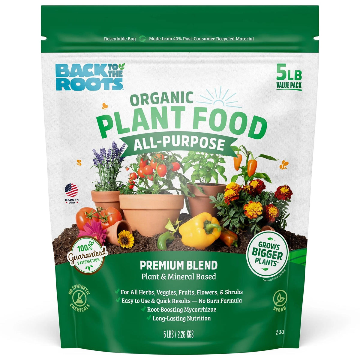 5lb Organic All-Purpose Plant Food for Back to The Roots