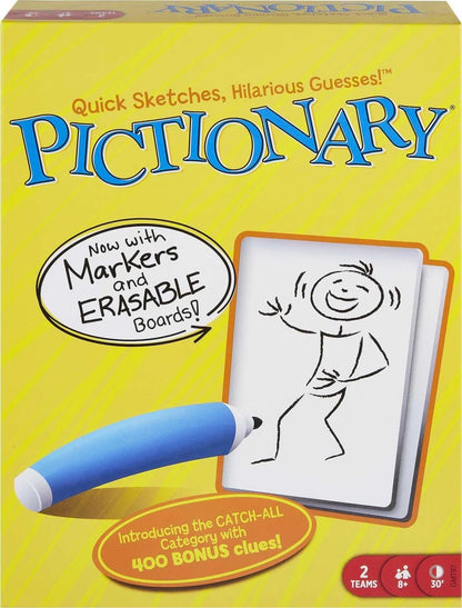 Pictionary Classic Board Game for Mattel Games (No Year Range)