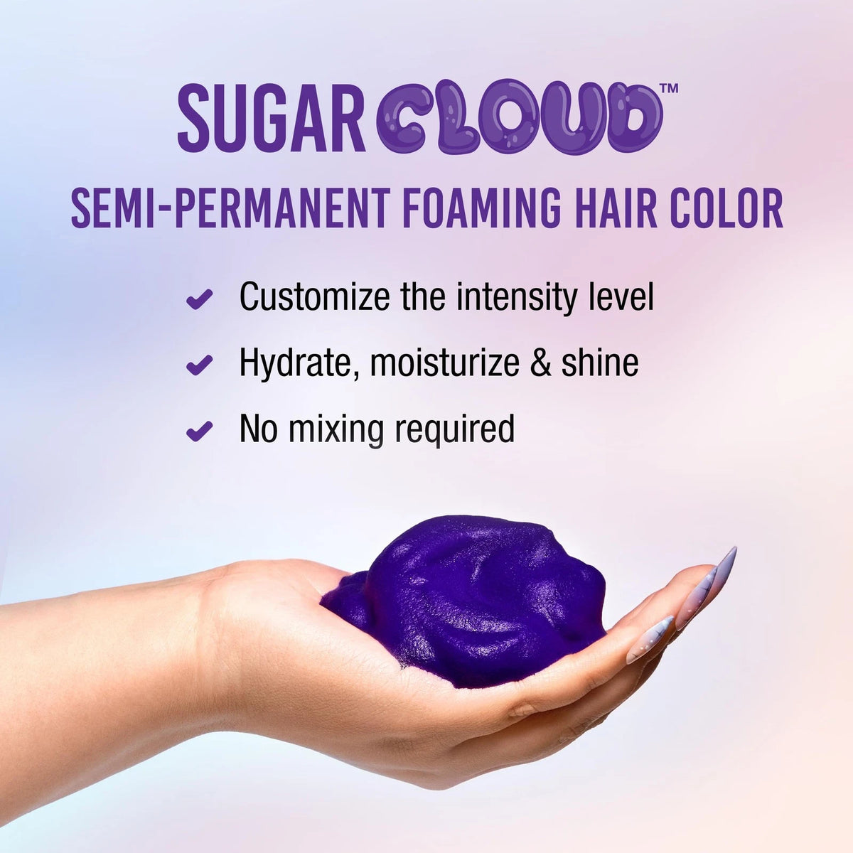 Punky Sugar Cloud Semi-Permanent Foam Hair Color for (Pack of 1)