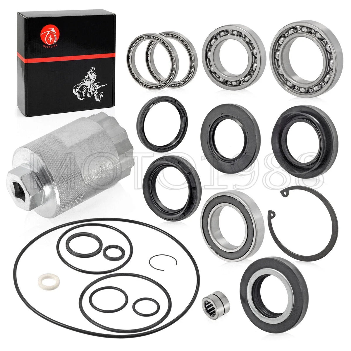 Rear Differential Bearing & Seal Kit with Pinion Tool for Honda Rancher 420 TRX (2007–2013)