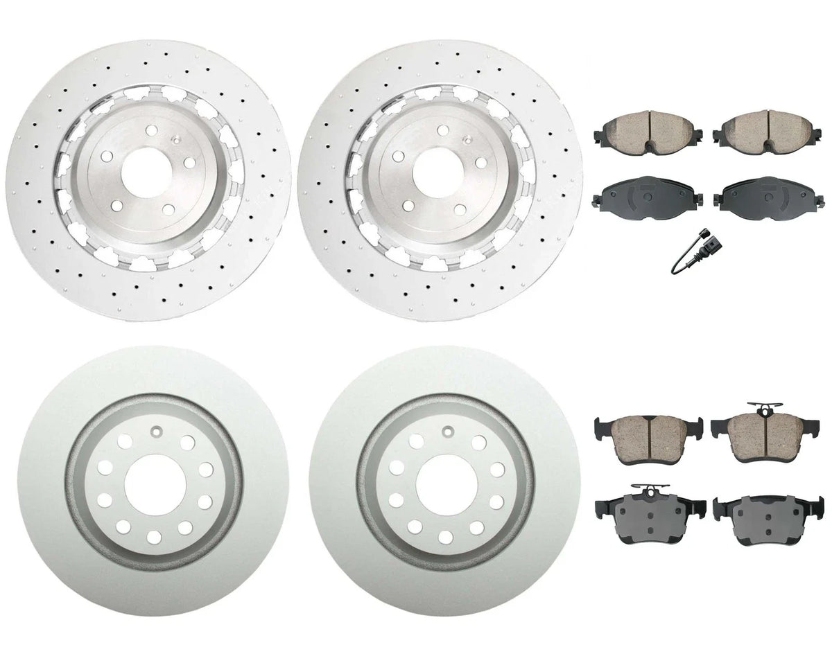 Brake Kit Rotors & Akebono Pads for Audi TT Quattro (2000–2015)