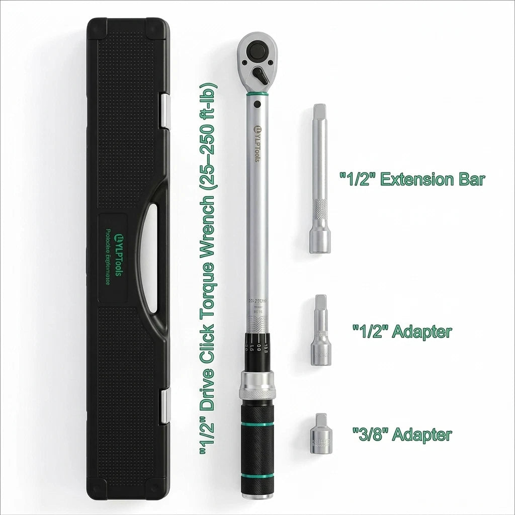 1/2" Torque Wrench Snap Socket Click Type Ratcheting for Automotive