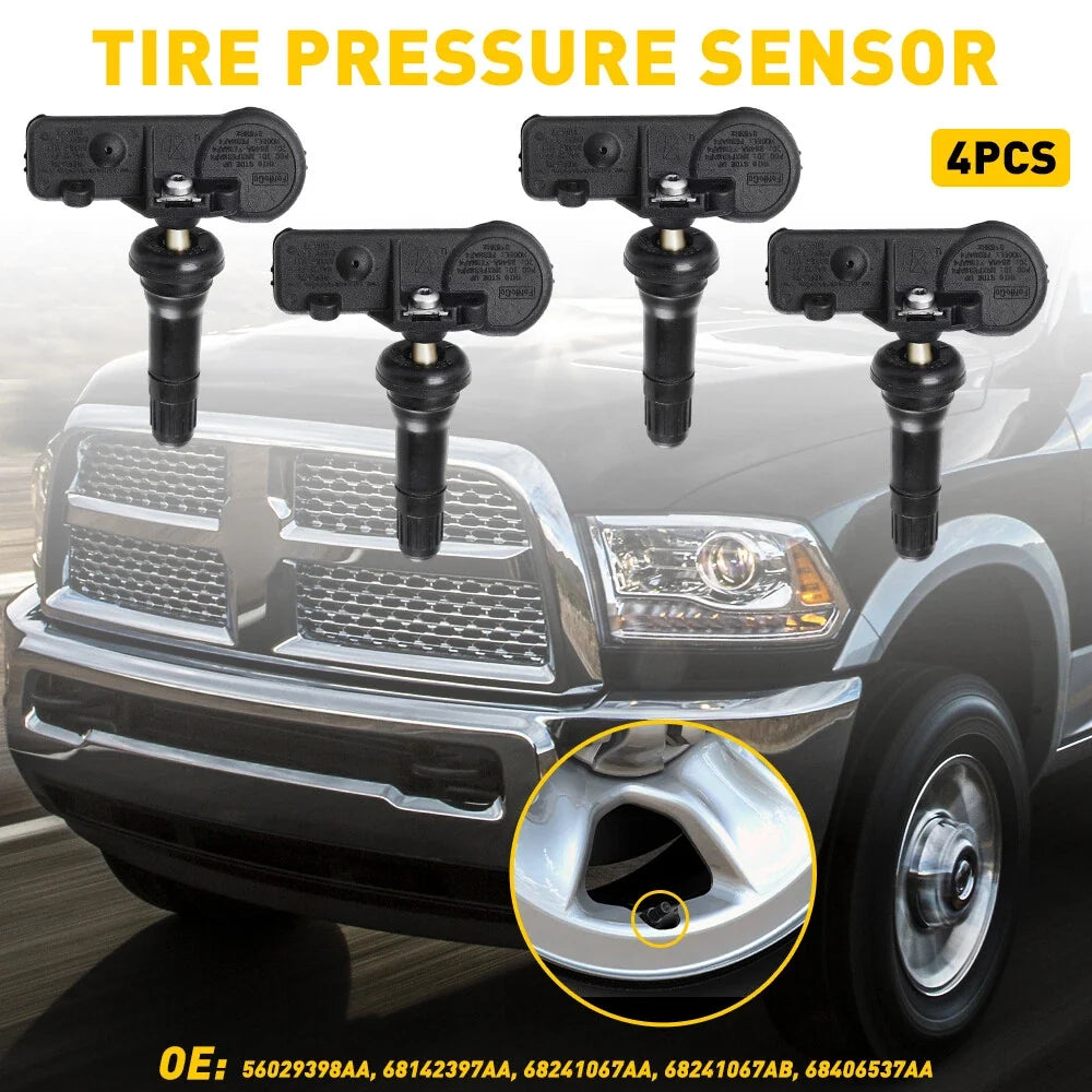 4X Tire Pressure Sensor TPMS for Ram 1500 2500 3500 (2011–2013) EXV