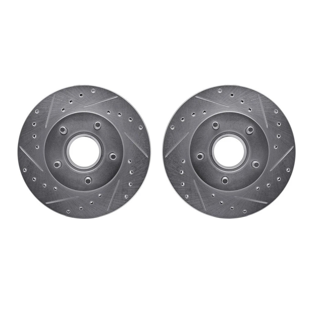 Set of 2 Drilled and Slotted Brake Rotors for Ford Explorer (1991–1992) ALX-PAU-DF-7002-54014-CLA3