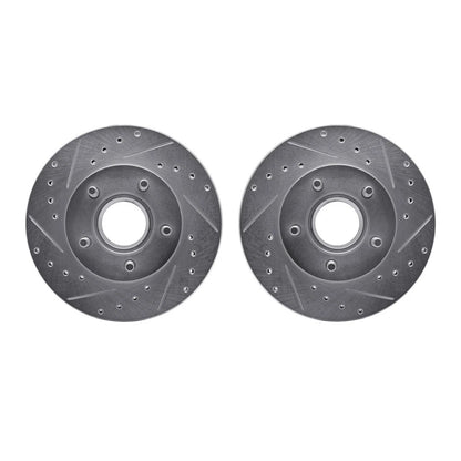 Set of 2 Drilled and Slotted Brake Rotors for Ford Explorer (1991–1992) ALX-PAU-DF-7002-54014-CLA3