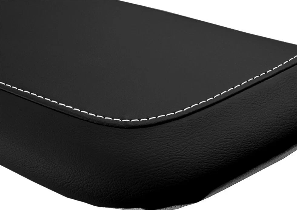 Leather Console Lid Armrest Cover for Toyota Camry (2018–2021) White Stitch