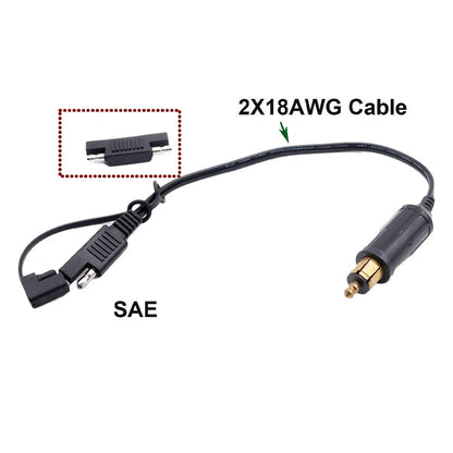 2X Powerlet Plug to SAE Adapter Connector Cable for BMW Motorcycle