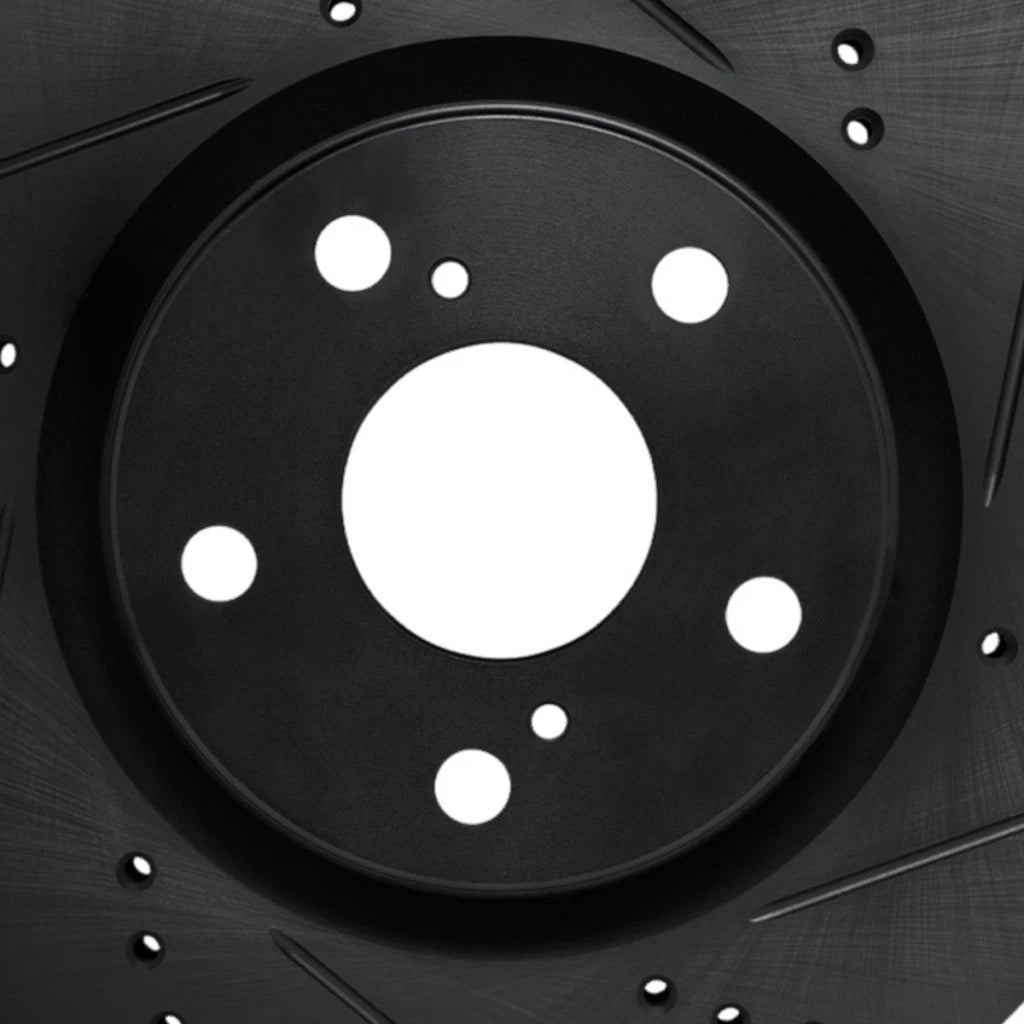 Rotor Set for Infiniti Q60 (2017–2022) ALX-PAU-DF-8002-67007-CLA1, Drilled & Slotted