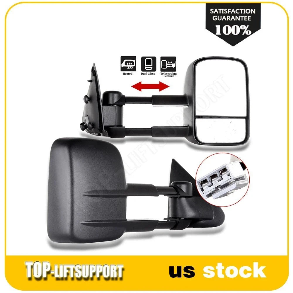 Power Black Towing Mirrors for Ford F150 F250 (1997–2003) Pair