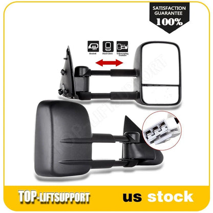 Power Black Towing Mirrors for Ford F150 F250 (1997–2003) Pair