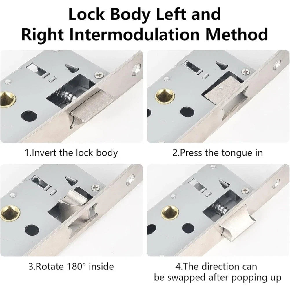 Mortice Lock 85x20mm for Indoor Outdoor Doors (Stainless Steel)