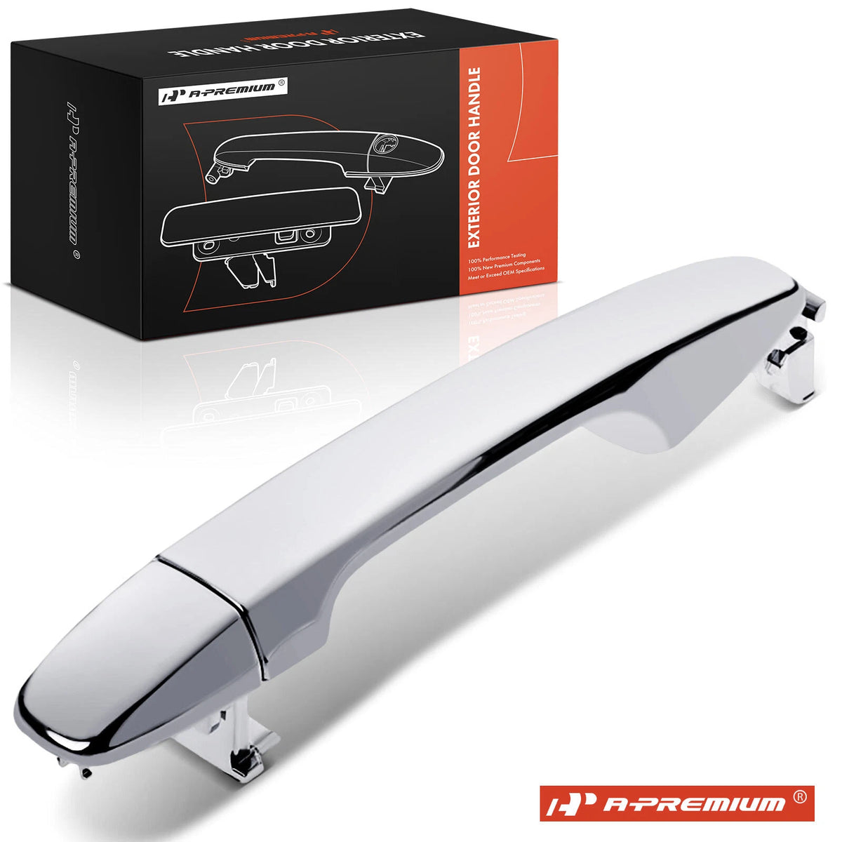 Rear Chrome Exterior Door Handle for Toyota Prius (2010–2015) - 61134FJ300CHR, 61160FJ100CHR, 81170