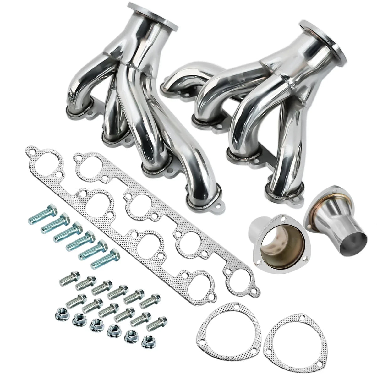 Stainless Shorty Hugger Manifold for Ford Big Block 429 460 (1968–1997)
