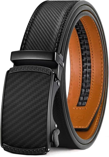 Adjustable Ratchet Dress Belt for Men 30-36 Waist - Black