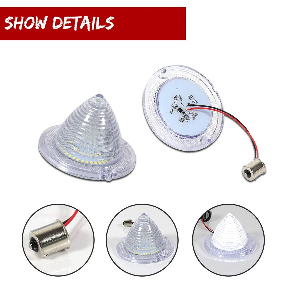 Set of 6 Rear Red LED Tail & Backup Lights for Chevrolet Impala Bel Air Biscayne El Camino (1960–1961)
