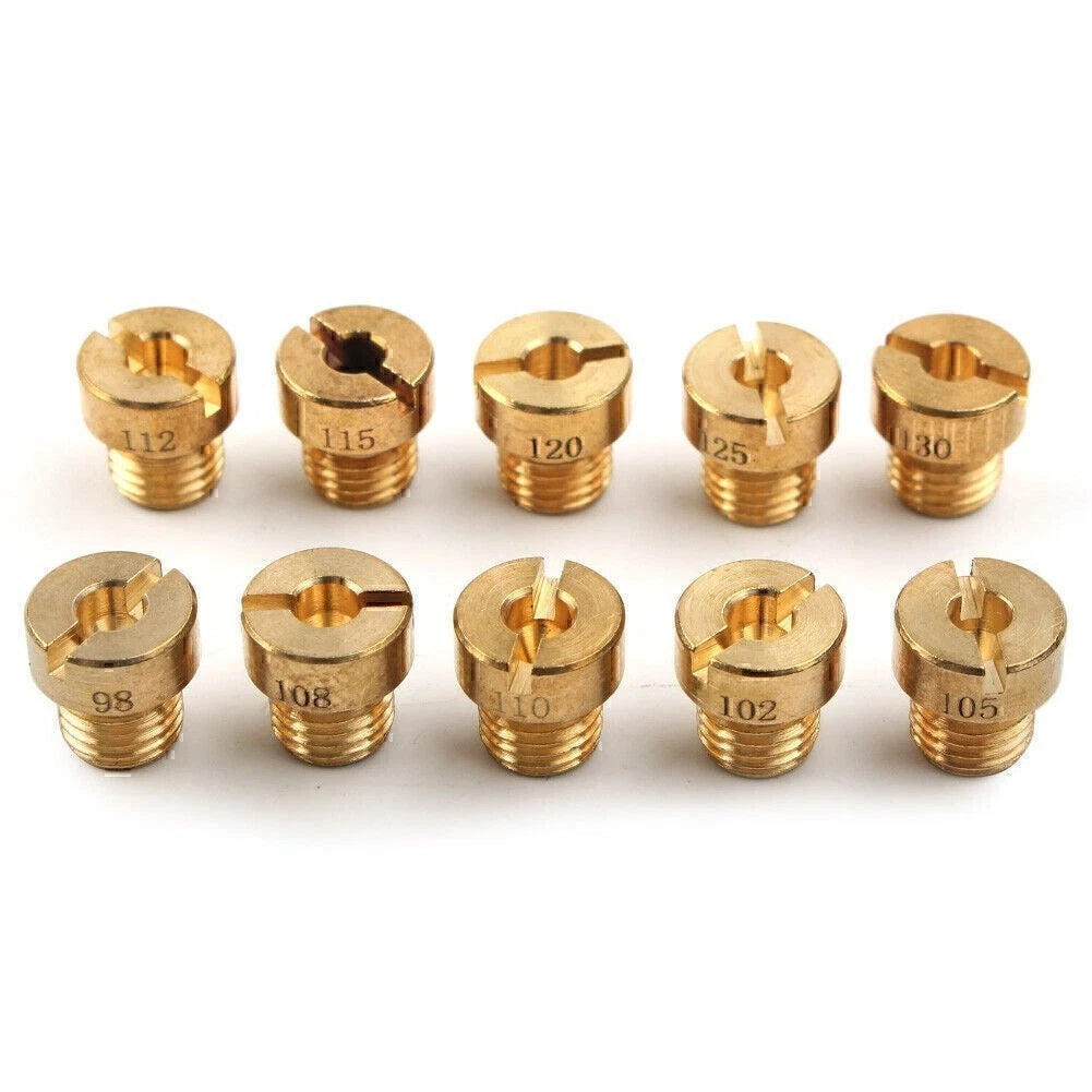 10Pcs Brass Carburetor Main Jets for Dellorto PHBG SHA 5mm