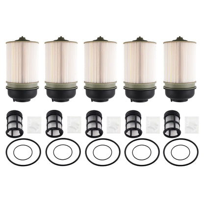 Set of 5 Fuel Filters for Detroit Diesel DD13/DD15/DD16 (2014–Present)