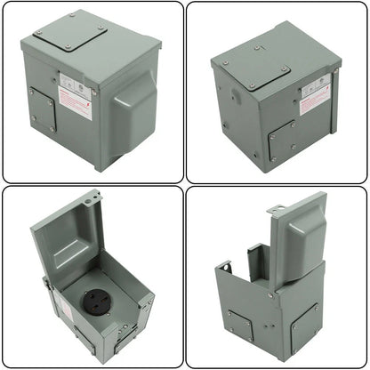 30 Amp Weatherproof Power Outlet Box for EV/Welding Applications