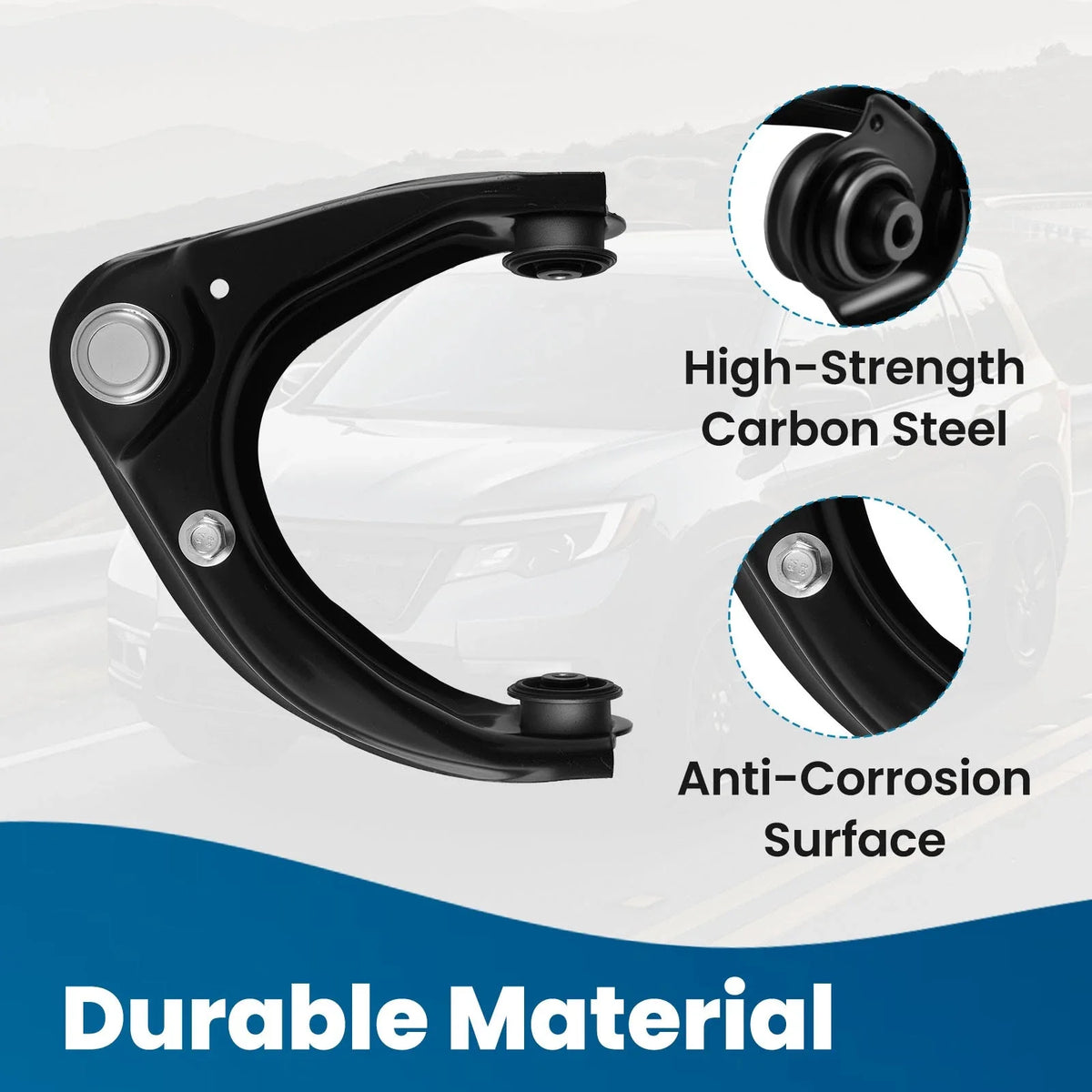 Front Upper RH Control Arm + Ball Joint for Ford Fusion Lincoln MKZ Mazda 6 (2003–2008)