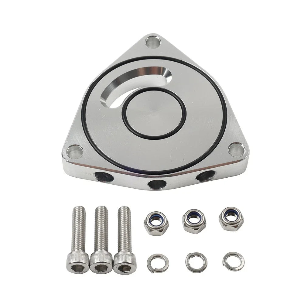 Turbo Blow Off Valve BOV Plate Spacer for Honda Civic (2015–2021) Silver