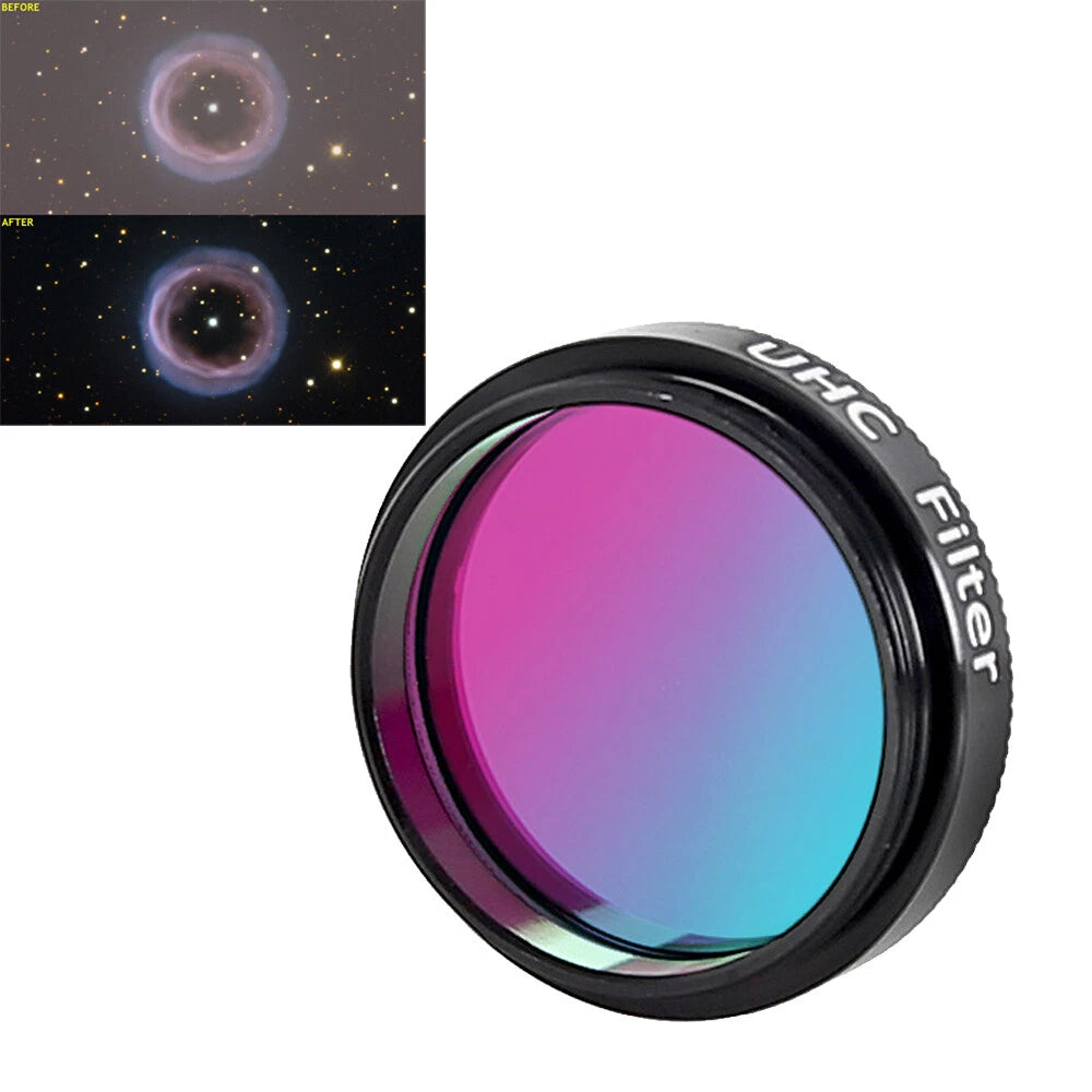 1.25" UHC Filter for Telescope - Improve Image Contrast, Reduce Light Pollution