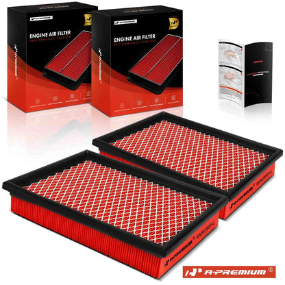 2X High Performance Engine Air Filter for Chevrolet Malibu Buick Regal (SA7597, SPA-2063, 25099149)