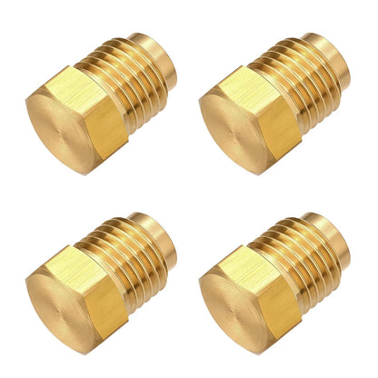 4PC Brass Brake Line Plug and Cap Kit for Universal Applications