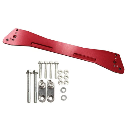 Rear Lower Chassis Tie Subframe Brace Bar Red for Honda Civic EG (1992–1995)