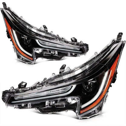 Set of 2 Headlight Assemblies for Toyota Corolla Sedan (2020–2022)