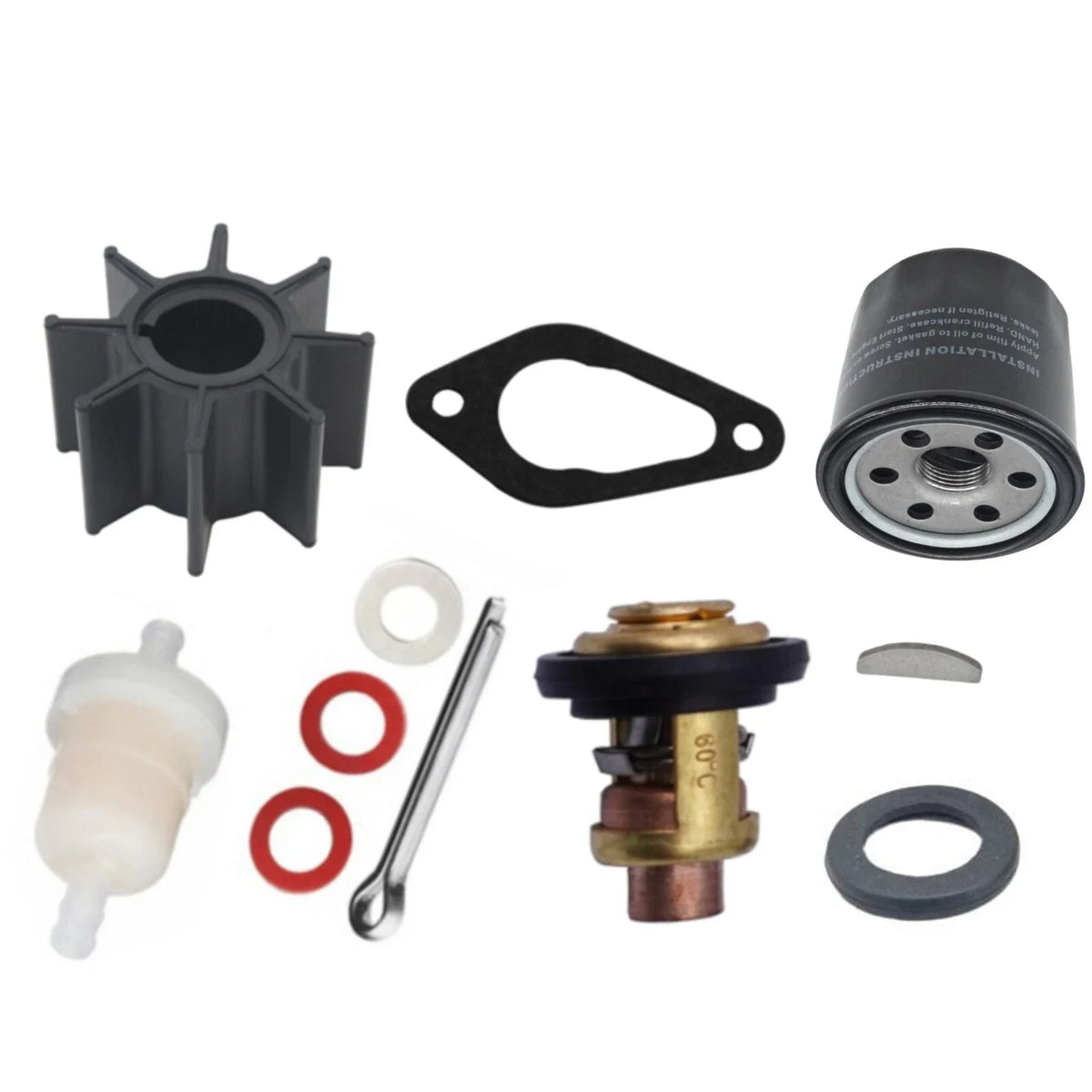 Maintenance Kit for Tohatsu Outboard MFS 9.9E 15E 20E (3RS-87500-0, 3NV-01030-0)
