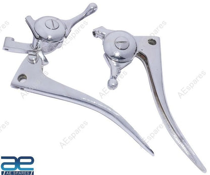 7/8" Brake & Clutch Lever Set + Choke Lever for Ariel AJS BSA Triumph Norton