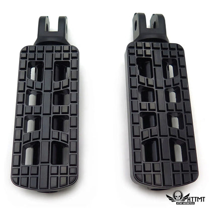CNC Rider Footpegs for Harley Breakout FXBR (2018–2019) - Black, Raised Knubs