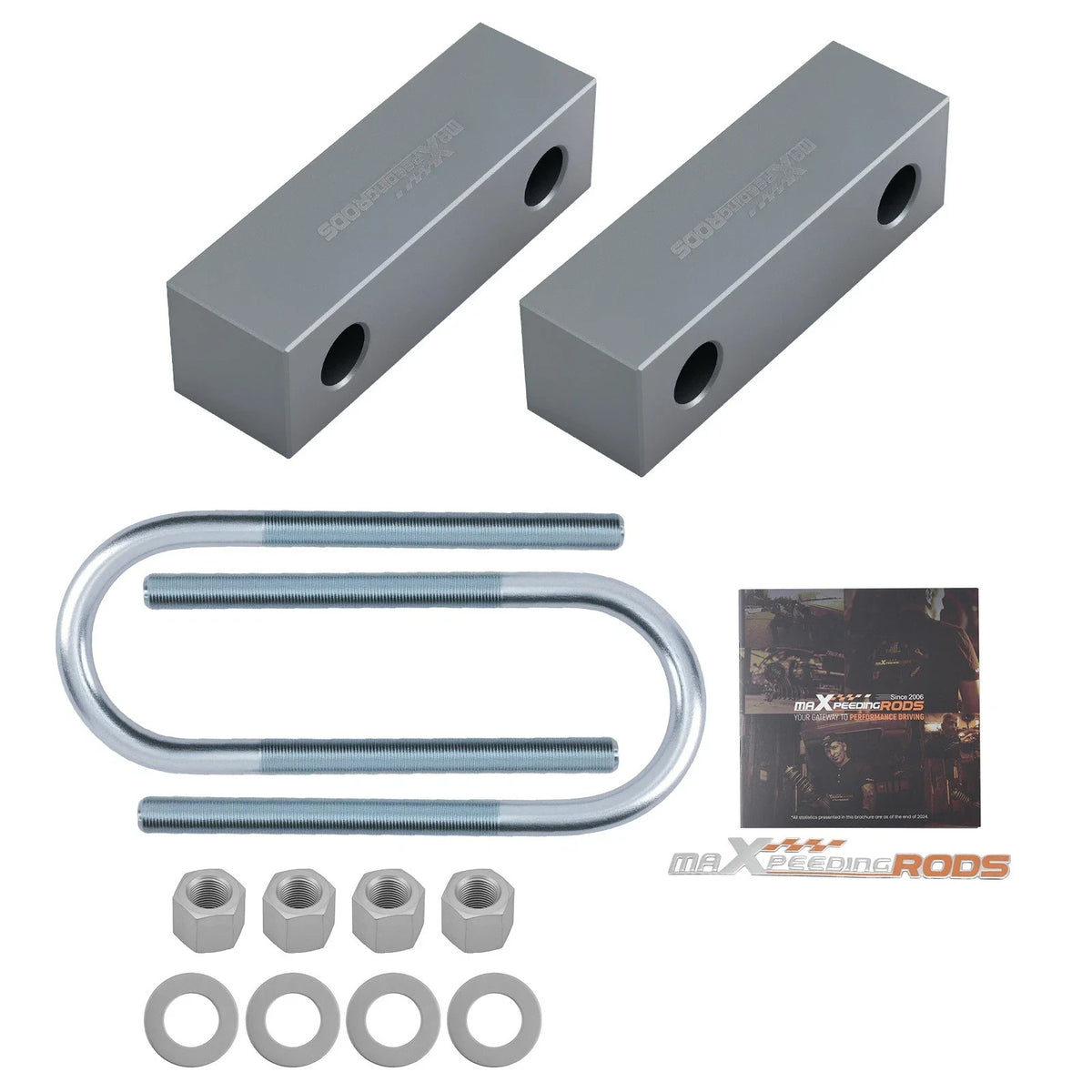 2" Rear Lowering Block Kit for Chevy C-1000/C-2000 Truck (1960–1972)