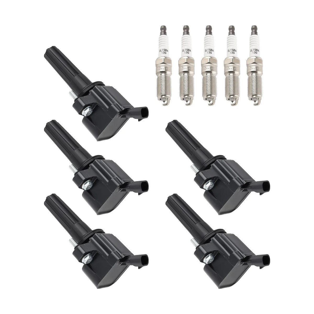 5X Ignition Coils + Spark Plugs for GMC Canyon (2007–2012) UF497 LTR5GP
