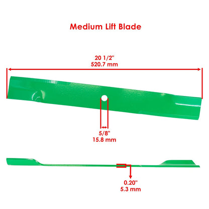 60" Deck Blades with Bolt for Hustler (MB3186+MB2916)