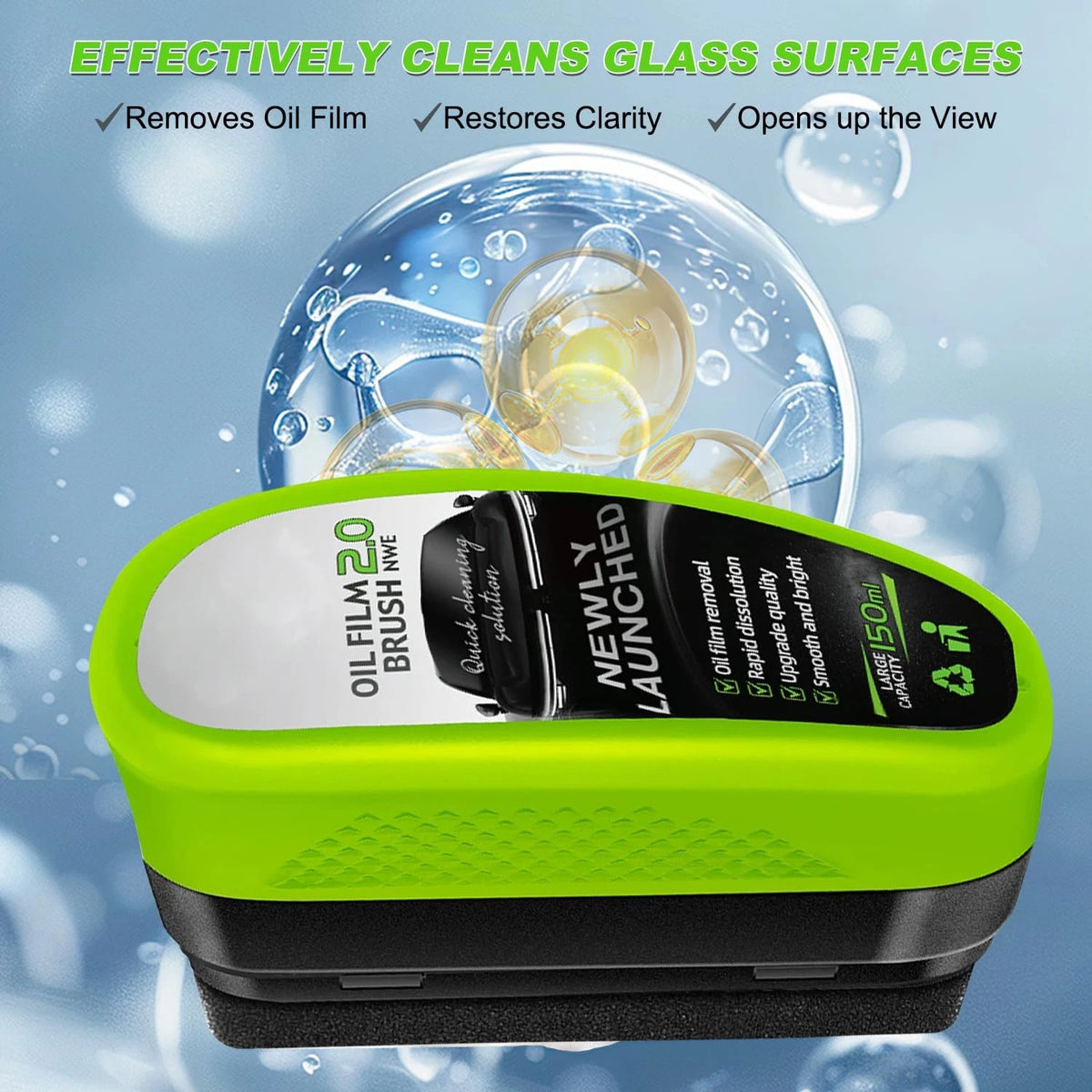 2X Oil-Free Car Glass Brushes for Clear Vision Cleaner