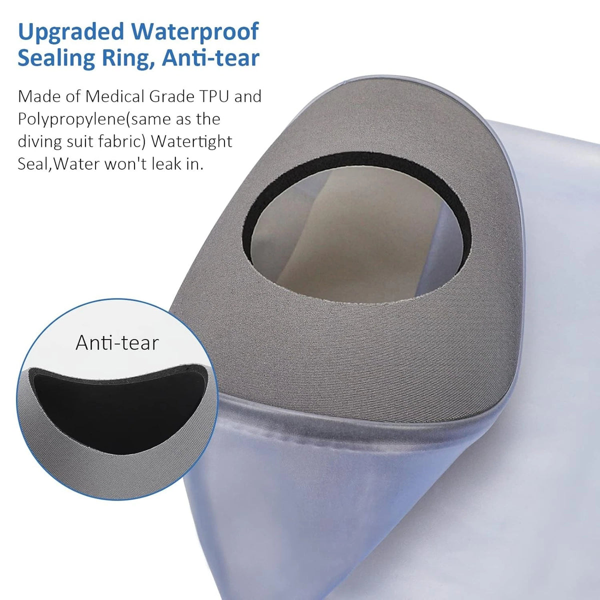Waterproof Full Leg Cast Cover for Showering (Adult, Extra Long)