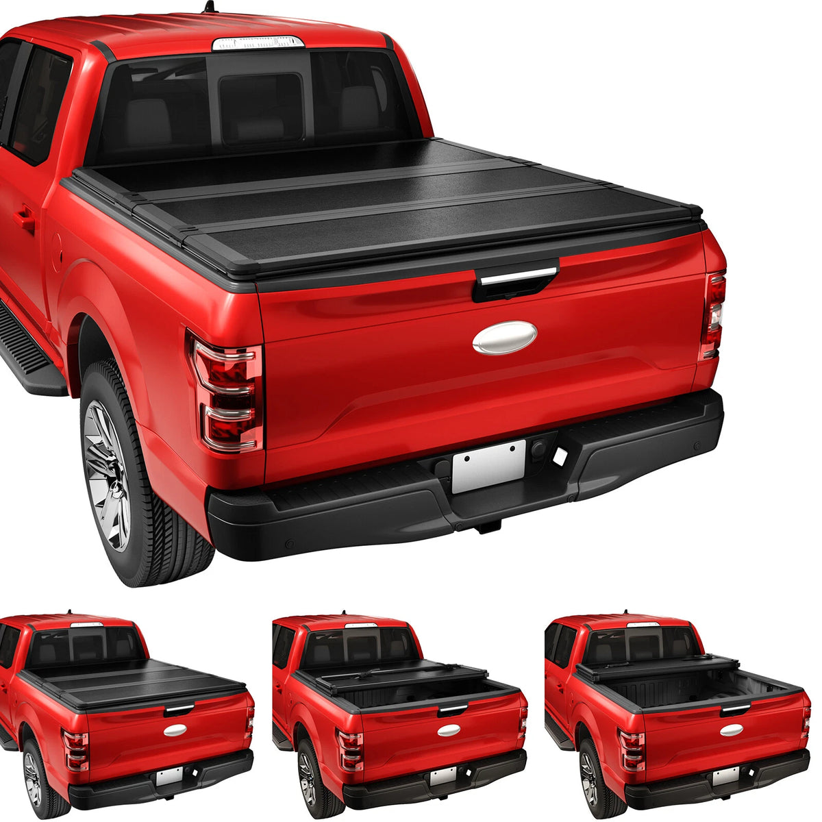 Hard Solid Tri-Fold Tonneau Cover for Ford Ranger (2019–2023) CMH82090