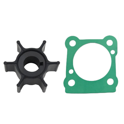 Water Pump Impeller & Gasket for Yamaha 2-Str 6 8 HP Outboard (6G1-44352-00)
