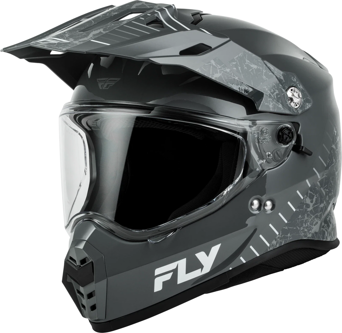 Fly Racing Trekker Full-Face Helmet for Street Riders (2X-Large, Grey)