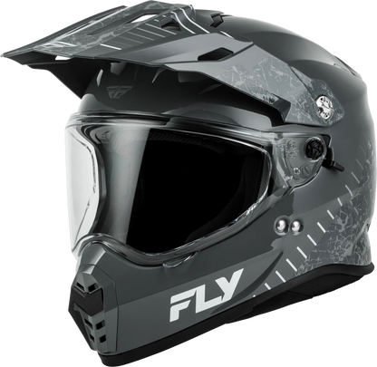 Fly Racing Trekker Full-Face Helmet for Street Riders (2X-Large, Grey)