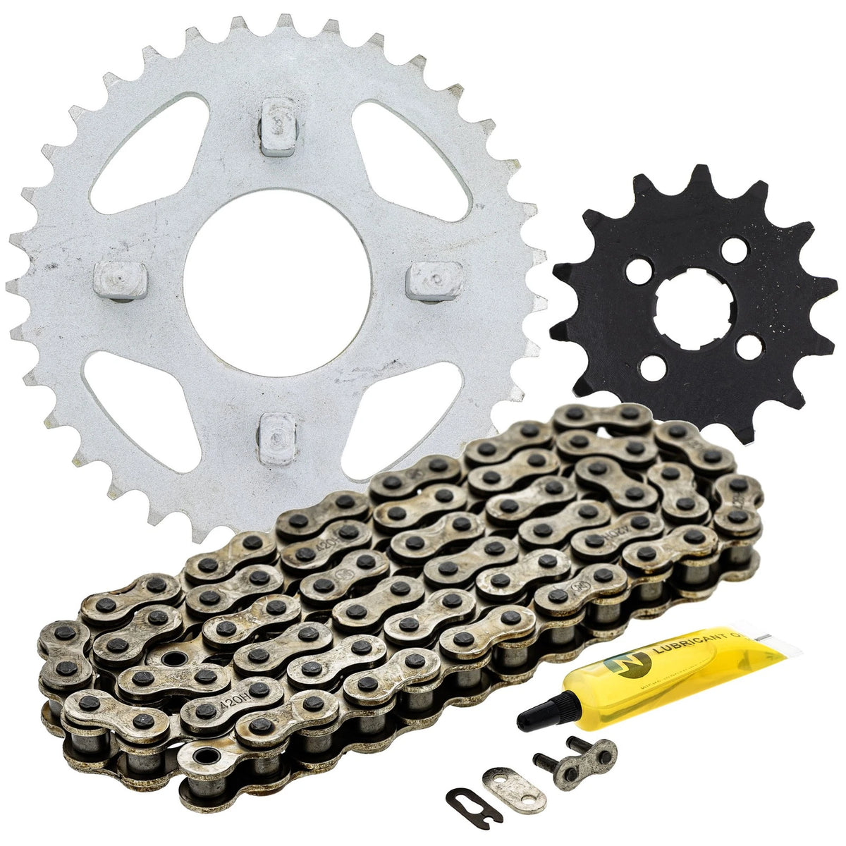 Sprocket Chain Set 14/35 Tooth for Honda ATC70 (MK1004011, 40530-181-952)